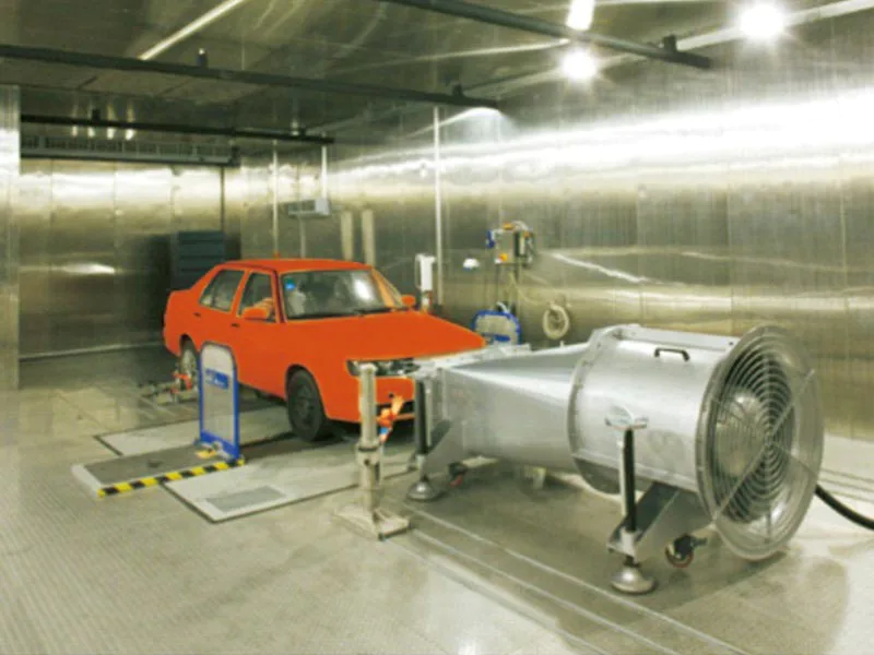 Dynamometer test system, exhaust emission test